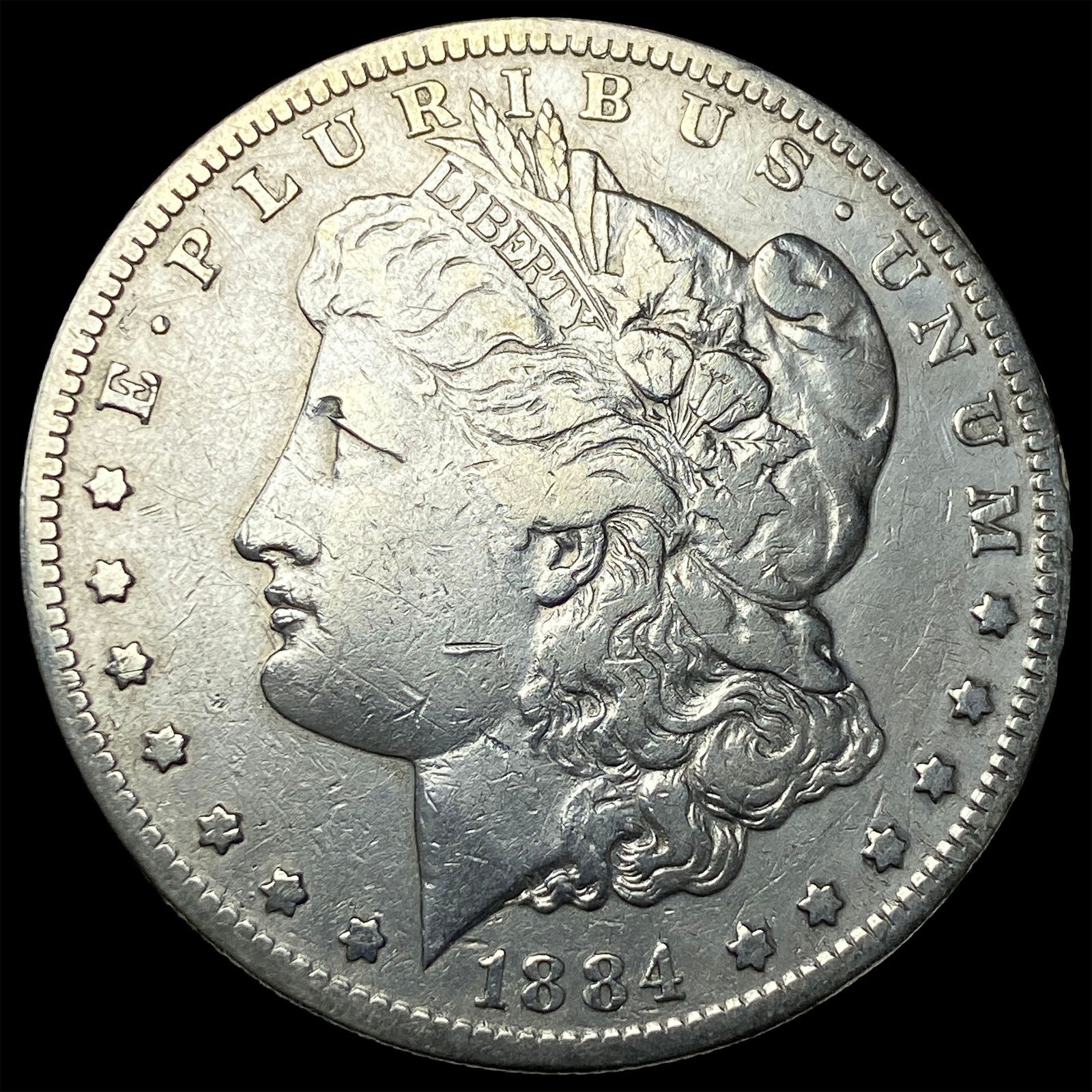 1884-S Silver Morgan Dollar LIGHTLY CIRCULATED: 1884-S Silver Morgan Dollar LIGHTLY CIRCULATED