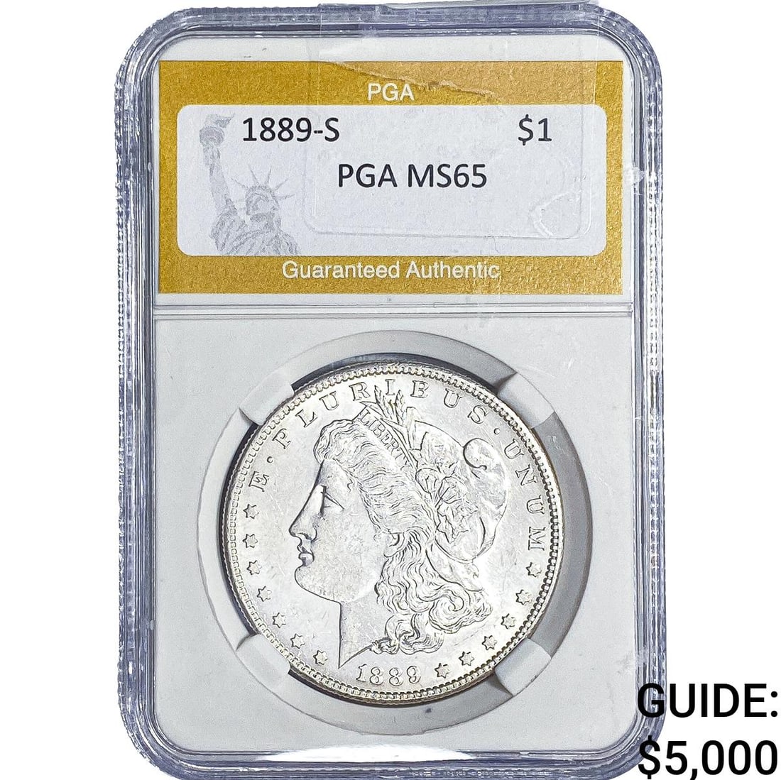 1889-S Morgan Silver Dollar PGA MS65 (1 of 2)