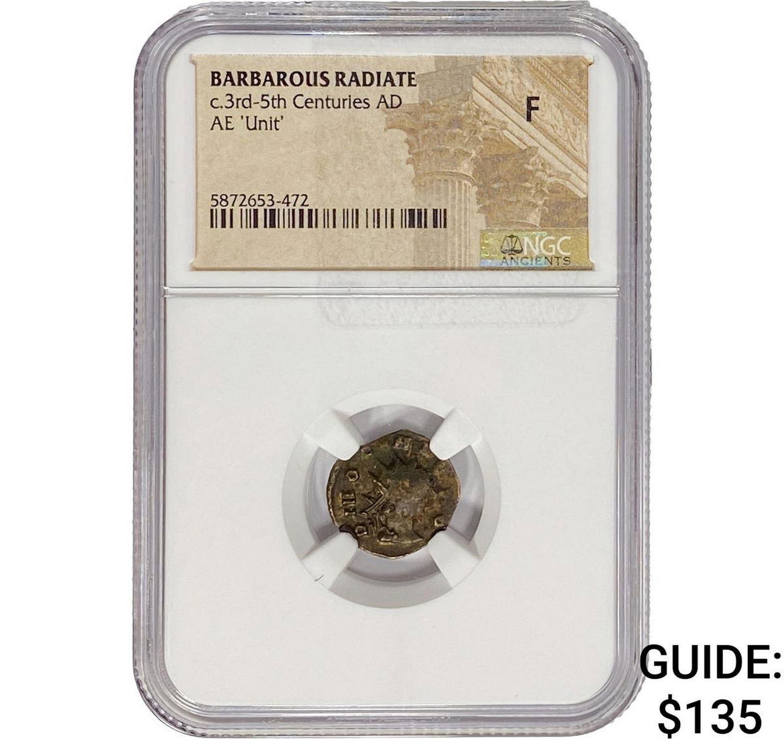 Barbarous Radiate c.3rd-5th Cent. Bronze 'Unit' F: Barbarous Radiate c.3rd-5th Cent. Bronze 'Unit' F