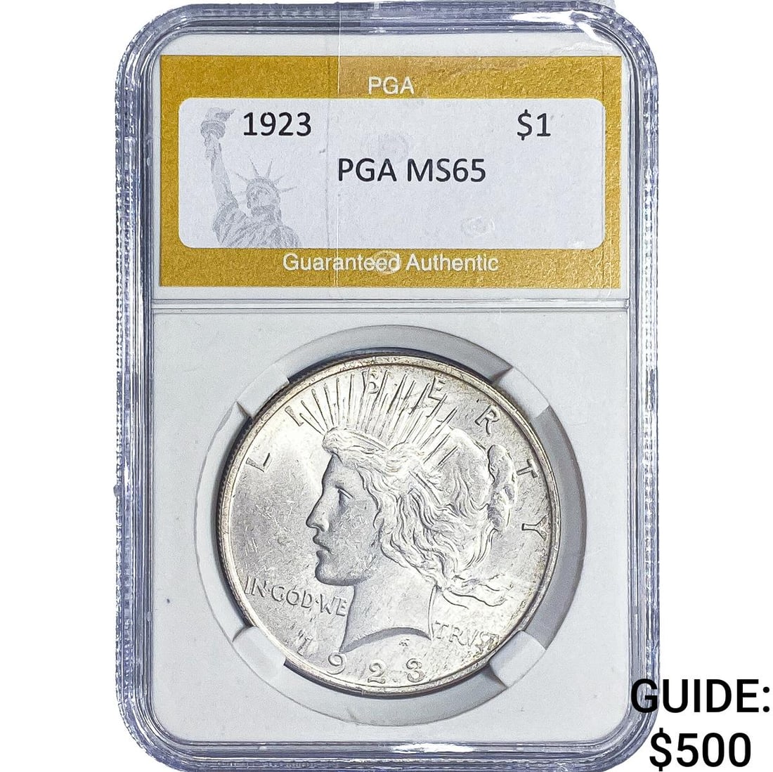 1923 Silver Peace Dollar PGA MS65 (1 of 2)