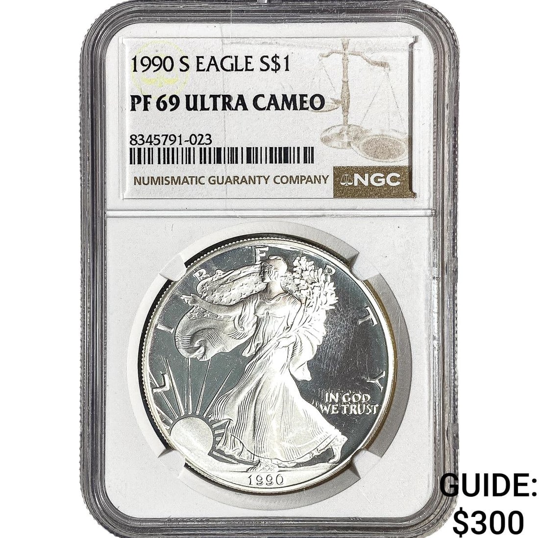 1990-S Silver Eagle NGC PF69 Ultra Cameo (1 of 2)