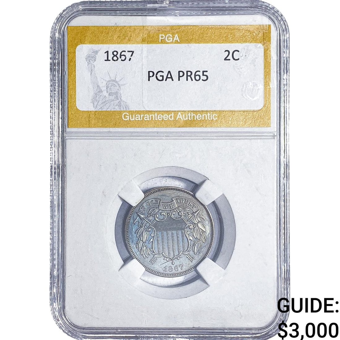 1867 Two Cent Piece PGA PR65 (1 of 2)