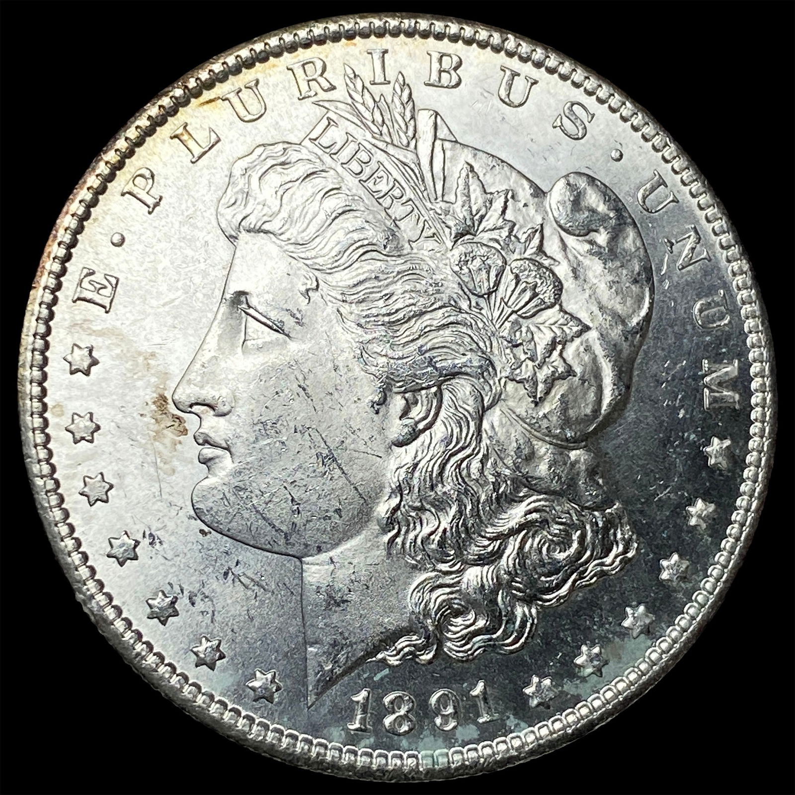 1891-S Silver Morgan Dollar CHOICE BU (1 of 2)