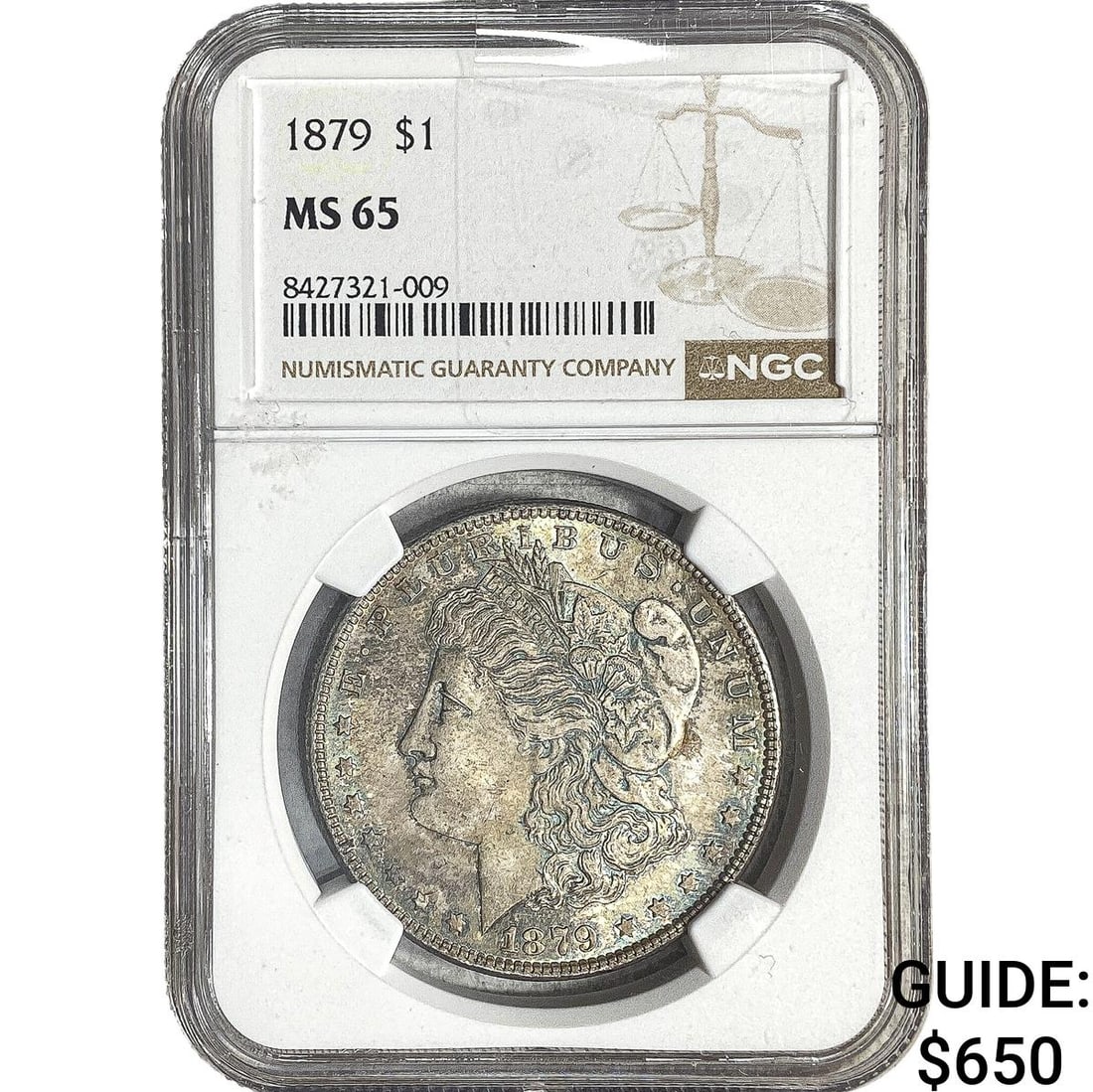 1879 Morgan Silver Dollar NGC MS65: 1879 Morgan Silver Dollar NGC MS65