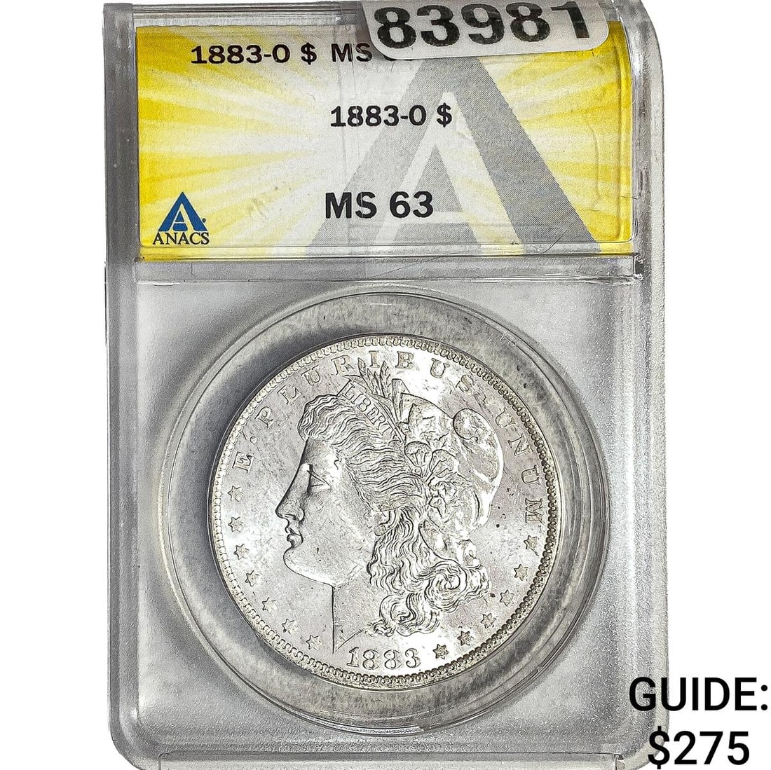 1883-O Morgan Silver Dollar ANACS MS63 (1 of 2)