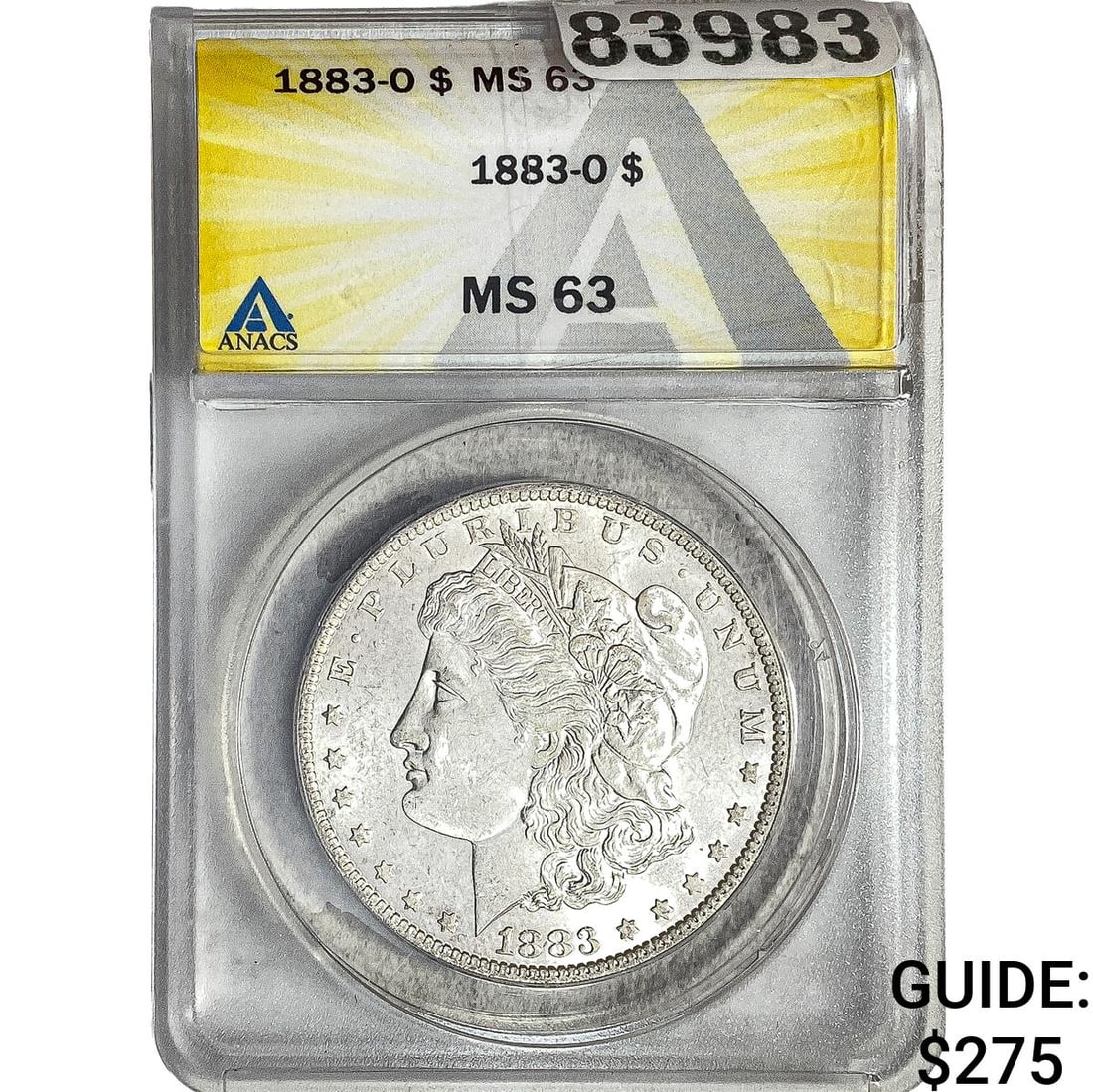1883-O Morgan Silver Dollar ANACS MS63 (1 of 2)