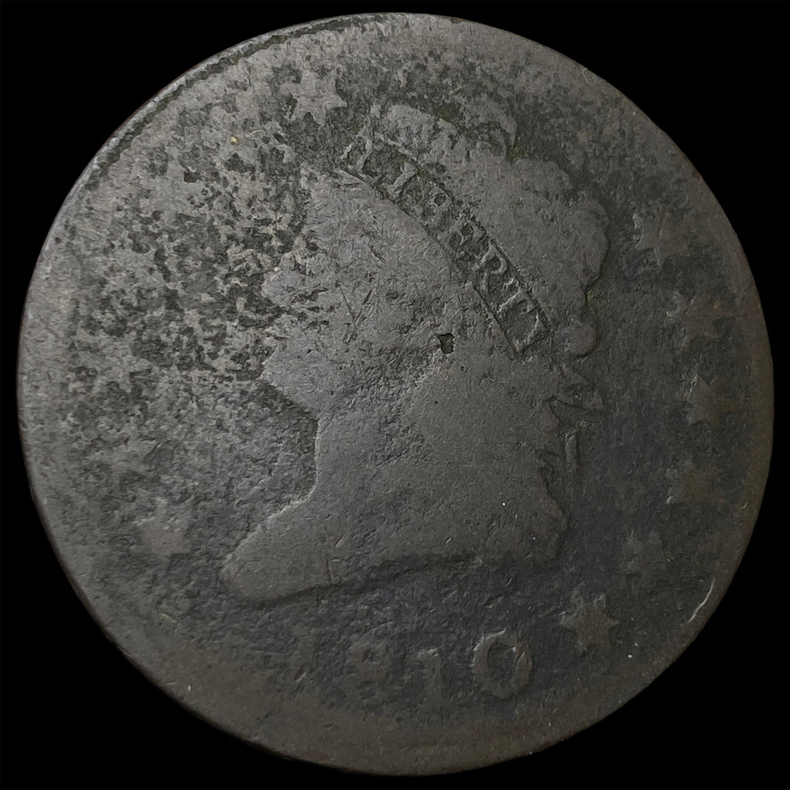 1810 Classic Head Large Cent NICELY CIRCULATED: 1810 Classic Head Large Cent NICELY CIRCULATED