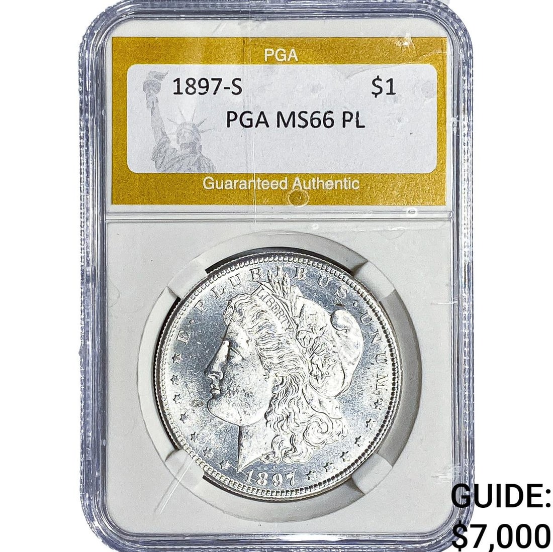 1897-S Morgan Silver Dollar PGA MS66 PL (1 of 2)