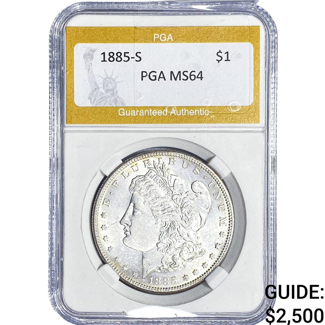 1885-S Morgan Silver Dollar PGA MS64 (1 of 2)