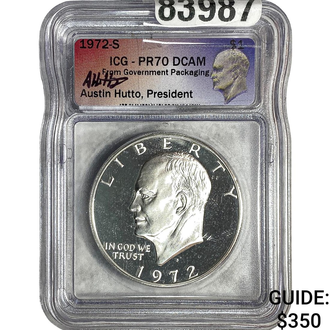 1972-S Eisenhower Dollar ICG PR70 (1 of 2)