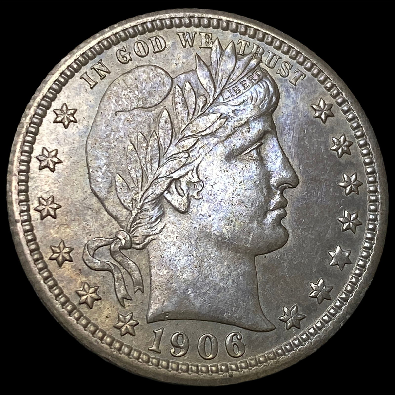 1906 Barber Silver Quarter UNCIRCULATED (1 of 2)