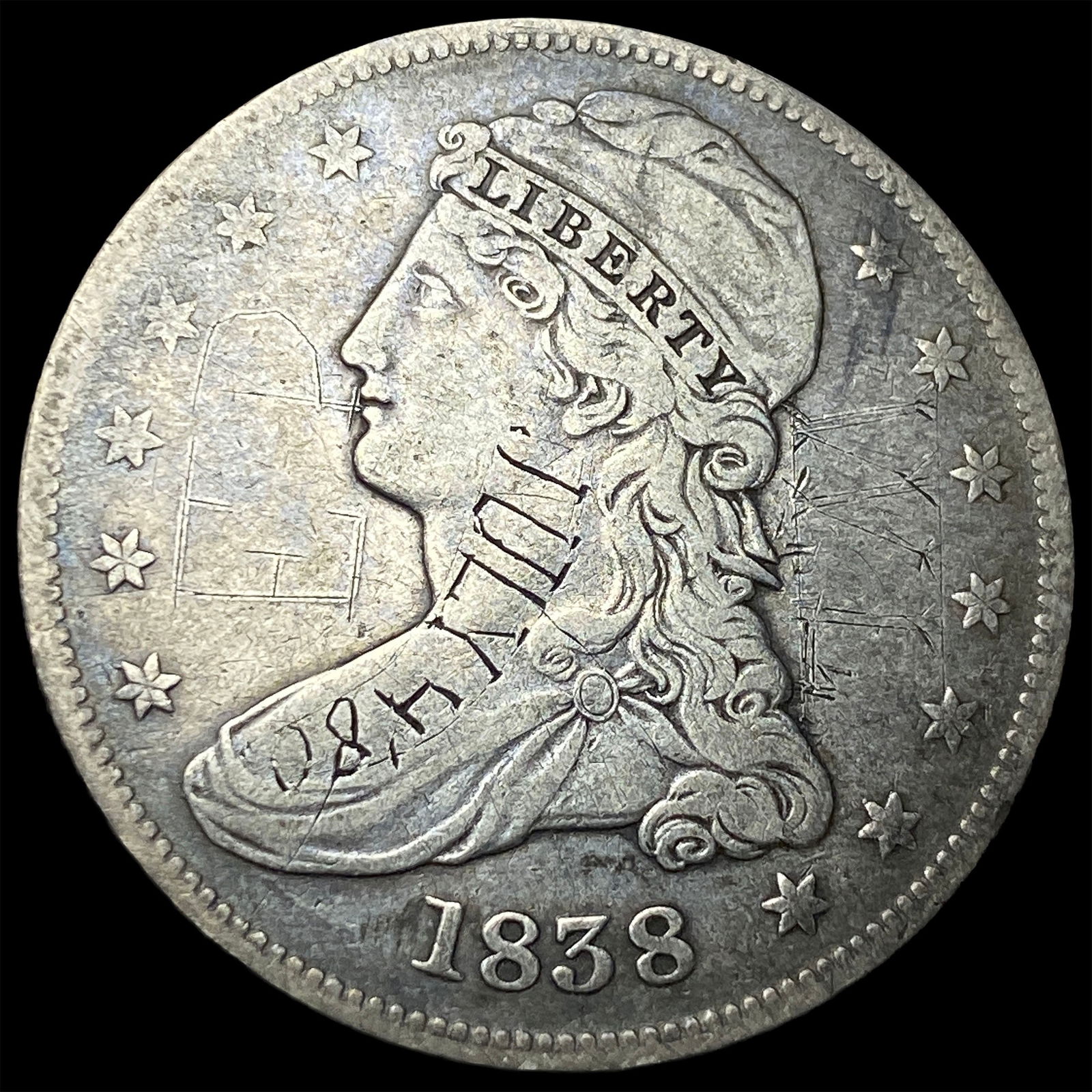 1838 Silver Capped Bust Half Dollar HIGH GRADE: 1838 Silver Capped Bust Half Dollar HIGH GRADE