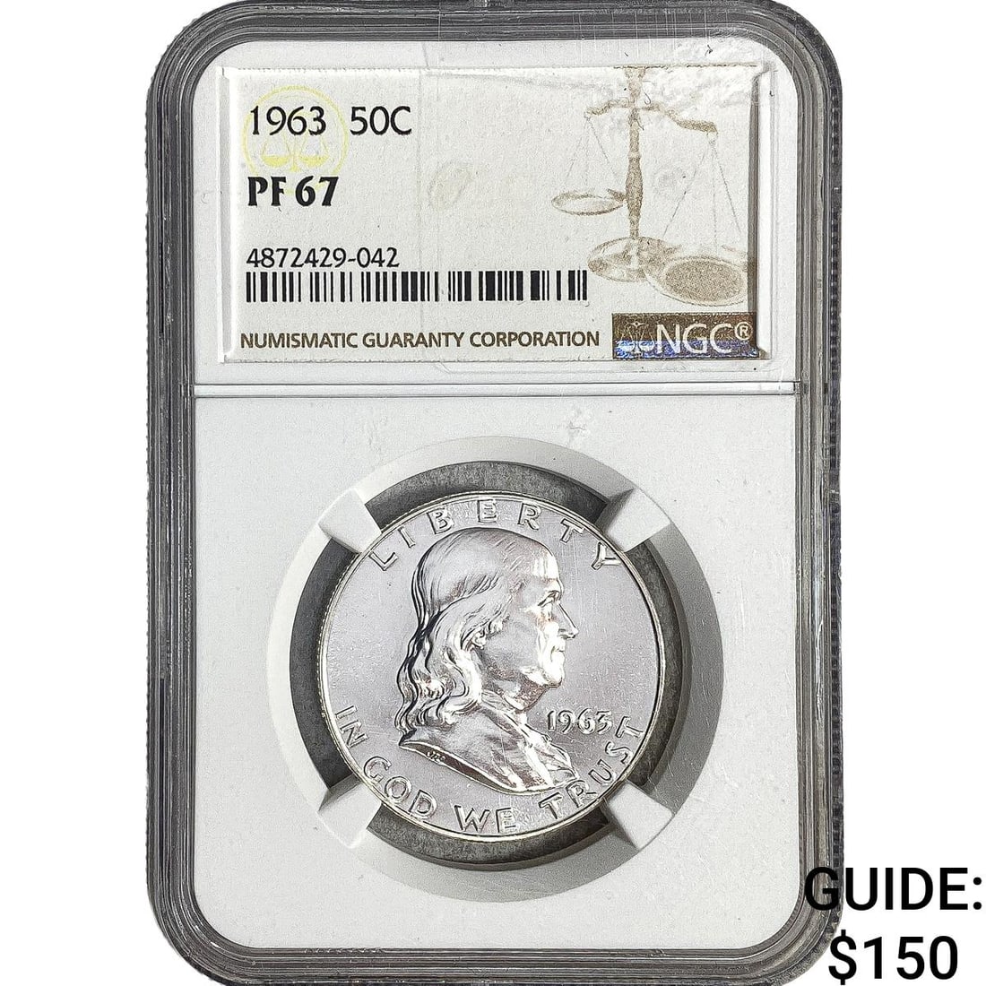 1963 Franklin Half Dollar NGC PF67 (1 of 2)