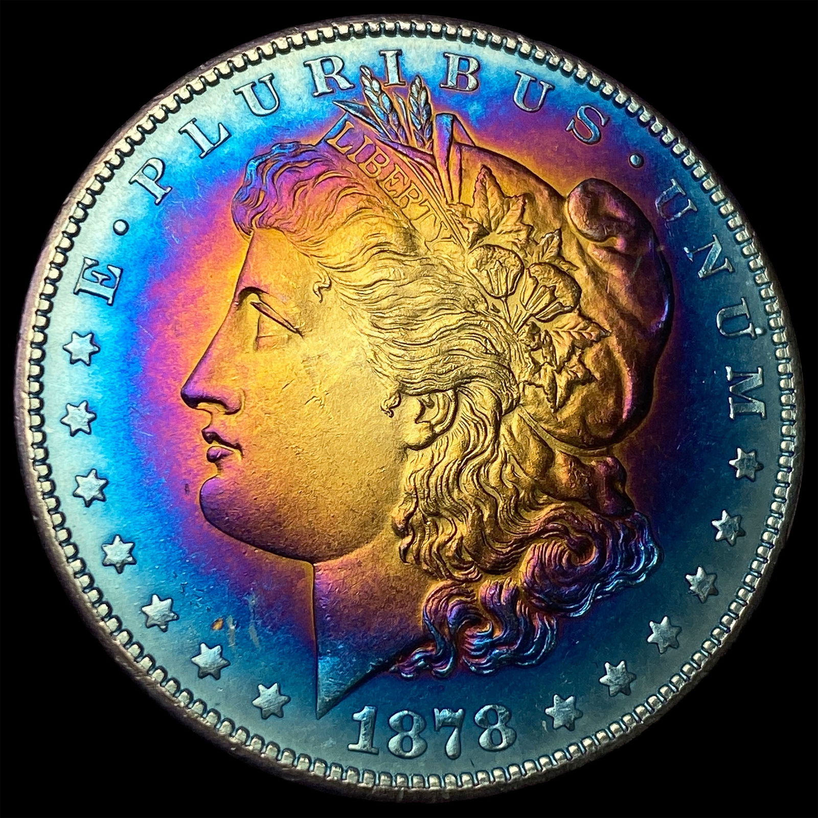 1878-S Toned Silver Morgan Dollar UNCIRCULATED (1 of 2)