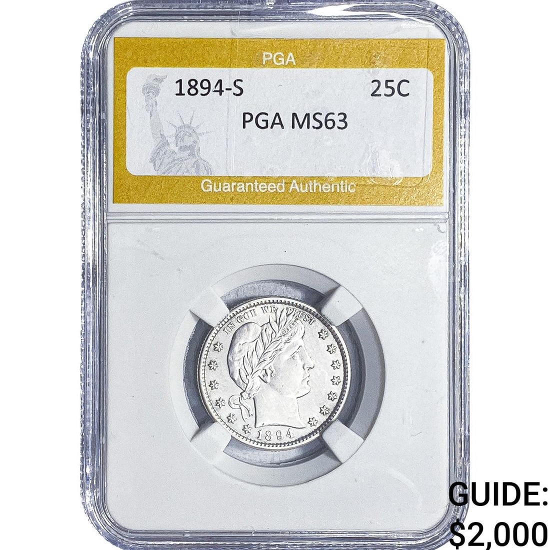 1894-S Barber Quarter PGA MS63 (1 of 2)