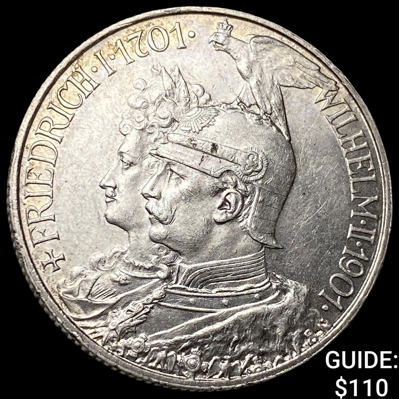1901-A Prussia Silver 2 Mark UNCIRCULATED (1 of 2)