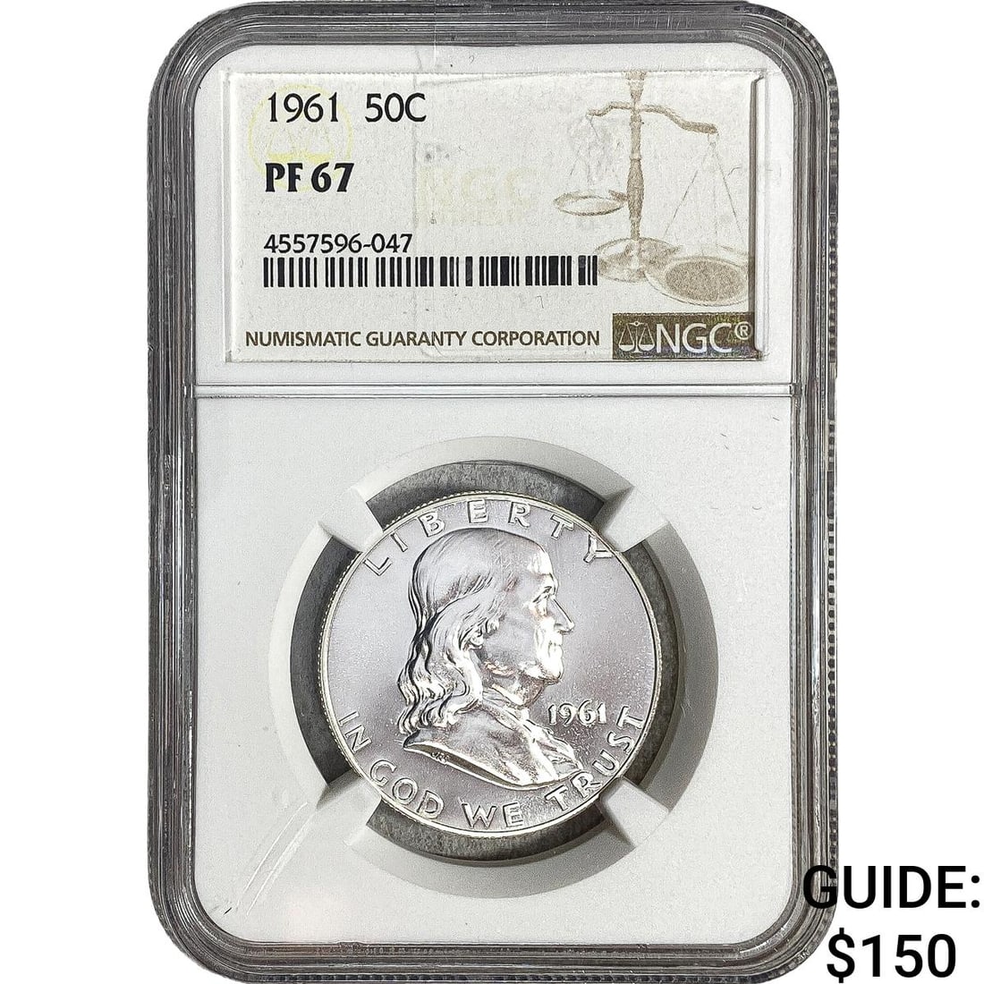 1961 Franklin Half Dollar NGC PF67 (1 of 2)