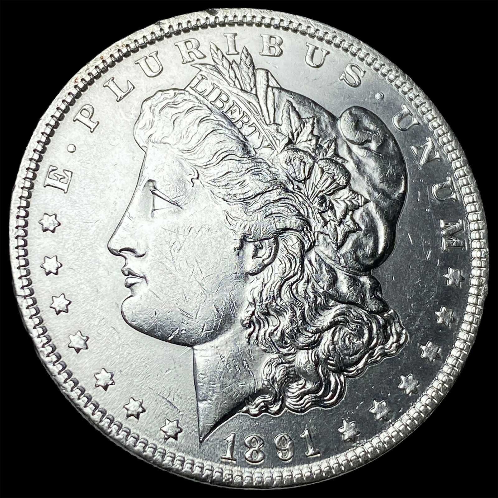 1891 Morgan Silver Dollar UNCIRCULATED: 1891 Morgan Silver Dollar UNCIRCULATED