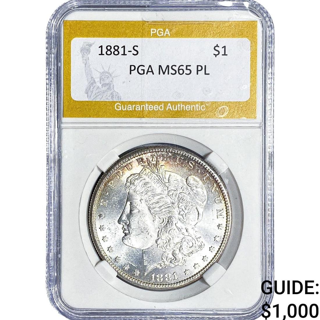 1881-S Morgan Silver Dollar PGA MS65 PL (1 of 2)