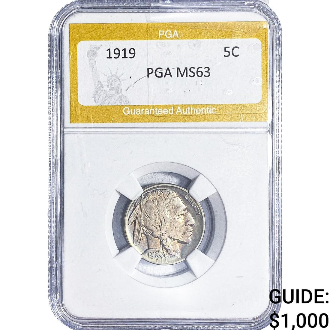 1919 Buffalo Nickel PGA MS63 (1 of 2)