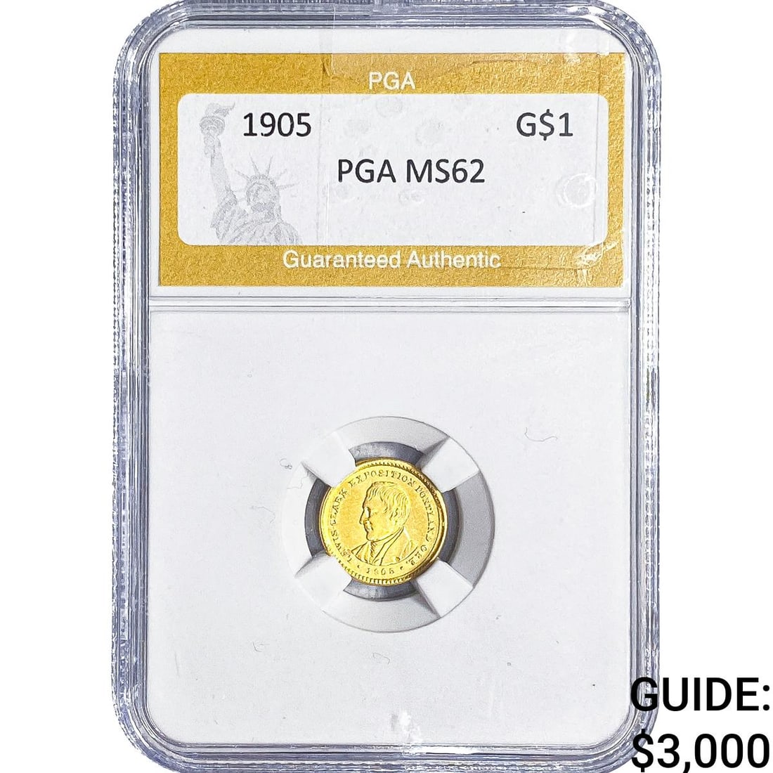 1905 Lewis & Clark Rare Gold Dollar PGA MS62: 1905 Lewis & Clark Rare Gold Dollar PGA MS62