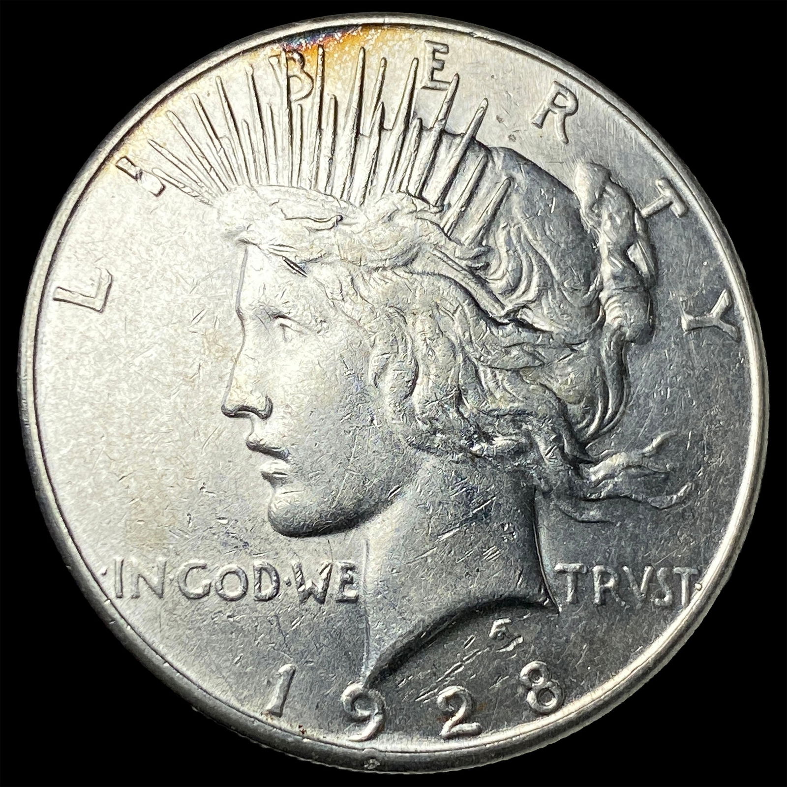 1928-S Silver Peace Dollar CLOSELY UNCIRCULATED: 1928-S Silver Peace Dollar CLOSELY UNCIRCULATED