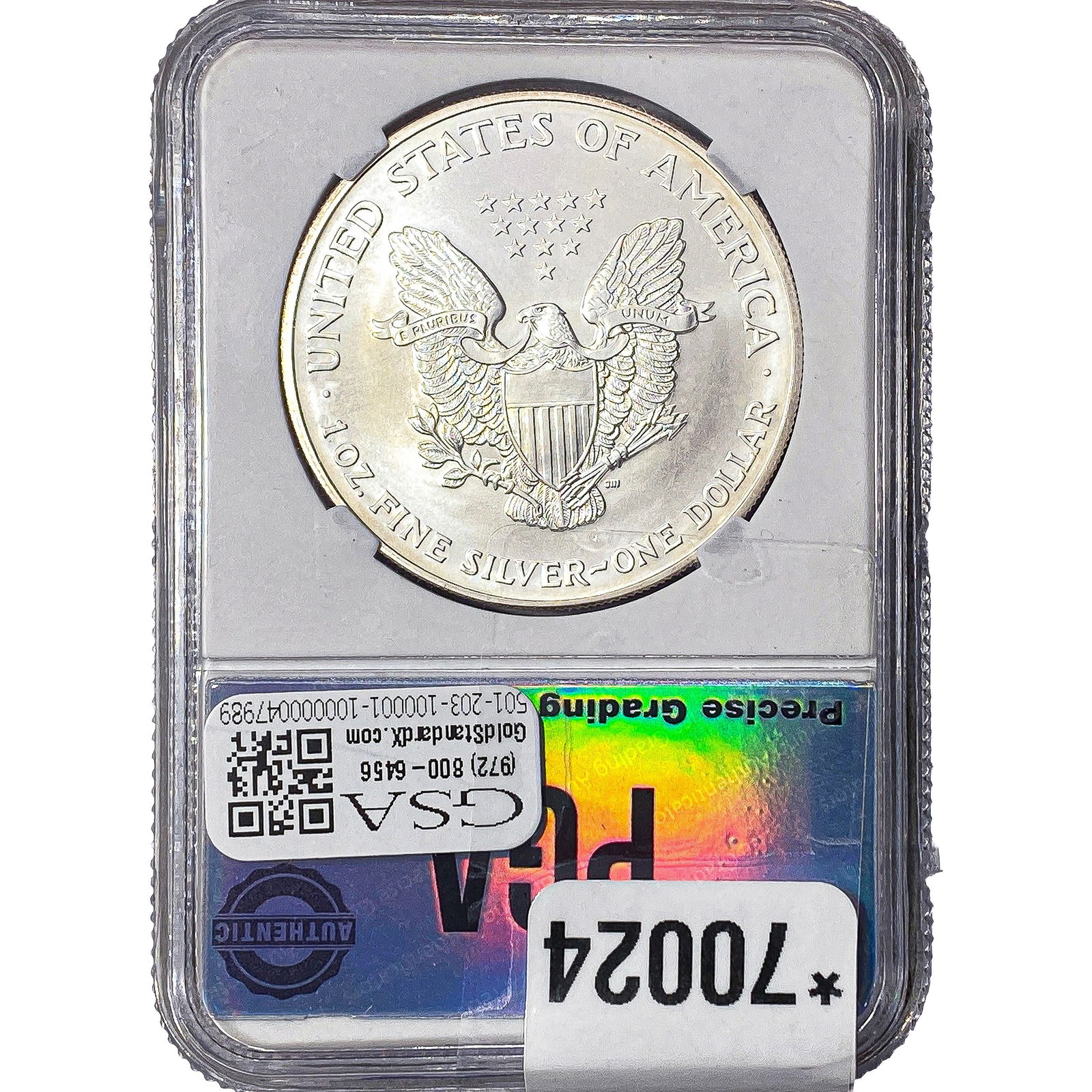 2002 Silver Eagle PGA MS70 - 2