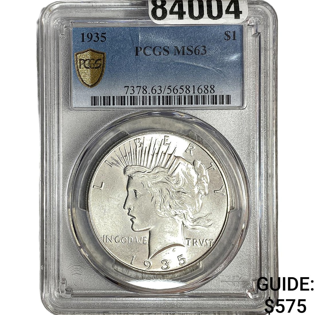 1935 Silver Peace Dollar PCGS MS63 (1 of 2)