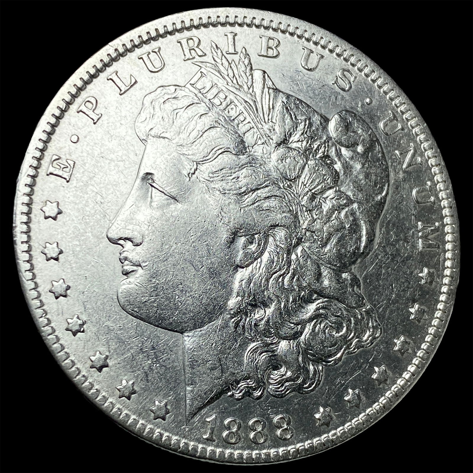 1888-O Silver Morgan Dollar NEARLY UNCIRCULATED (1 of 2)