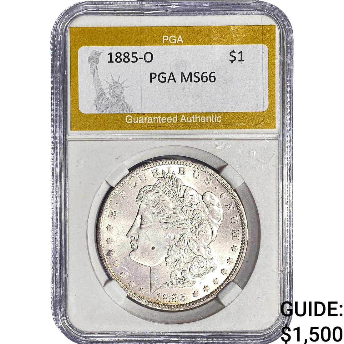 1885-O Morgan Silver Dollar PGA MS66 (1 of 2)