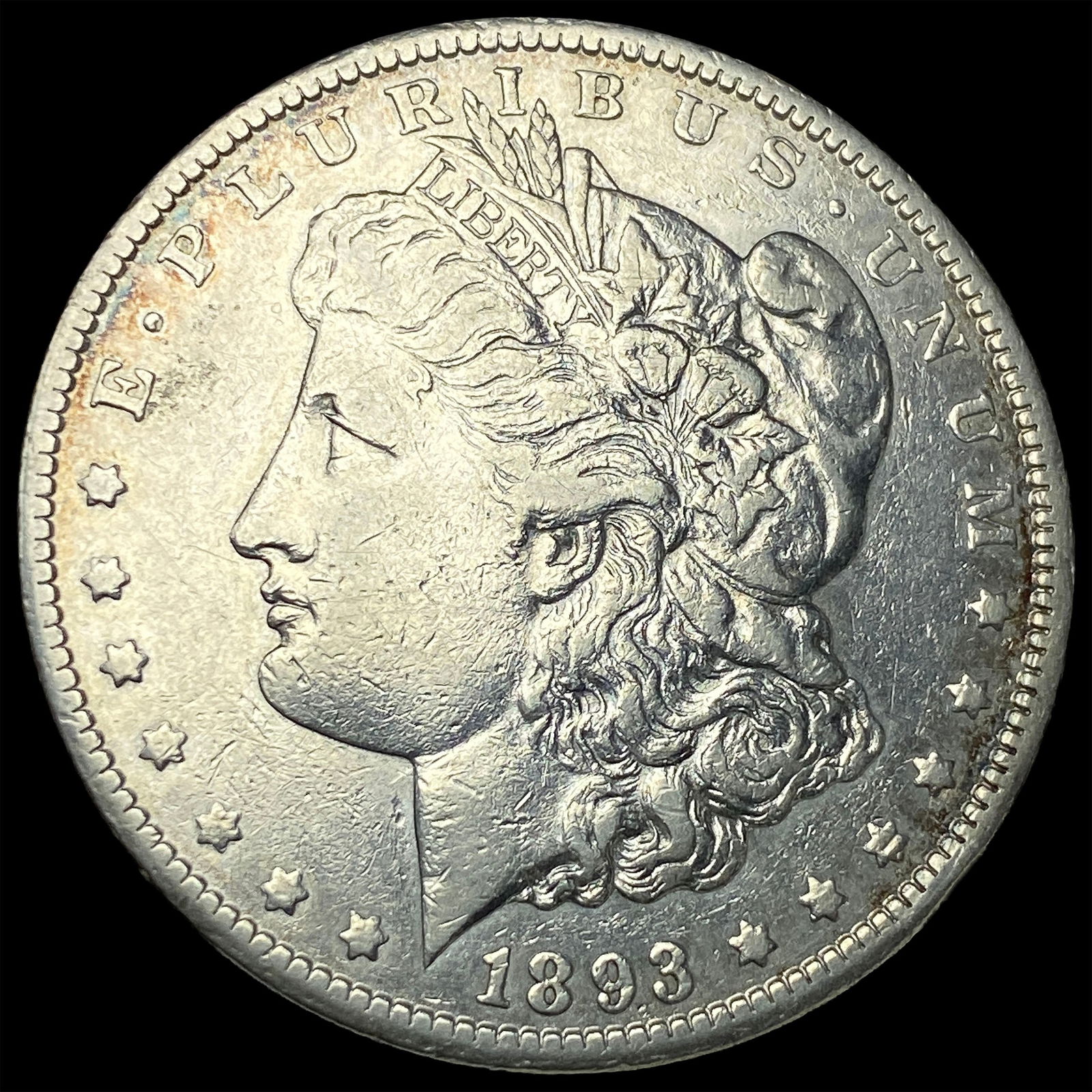 1893-CC Silver Morgan Dollar NEARLY UNCIRCULATED (1 of 2)