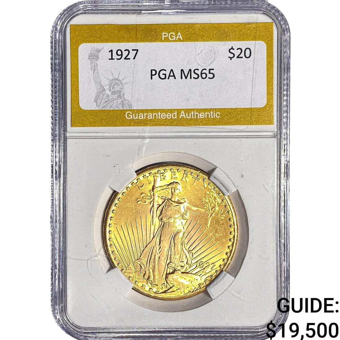 1927 $20 Gold Double Eagle PGA MS65: 1927 $20 Gold Double Eagle PGA MS65