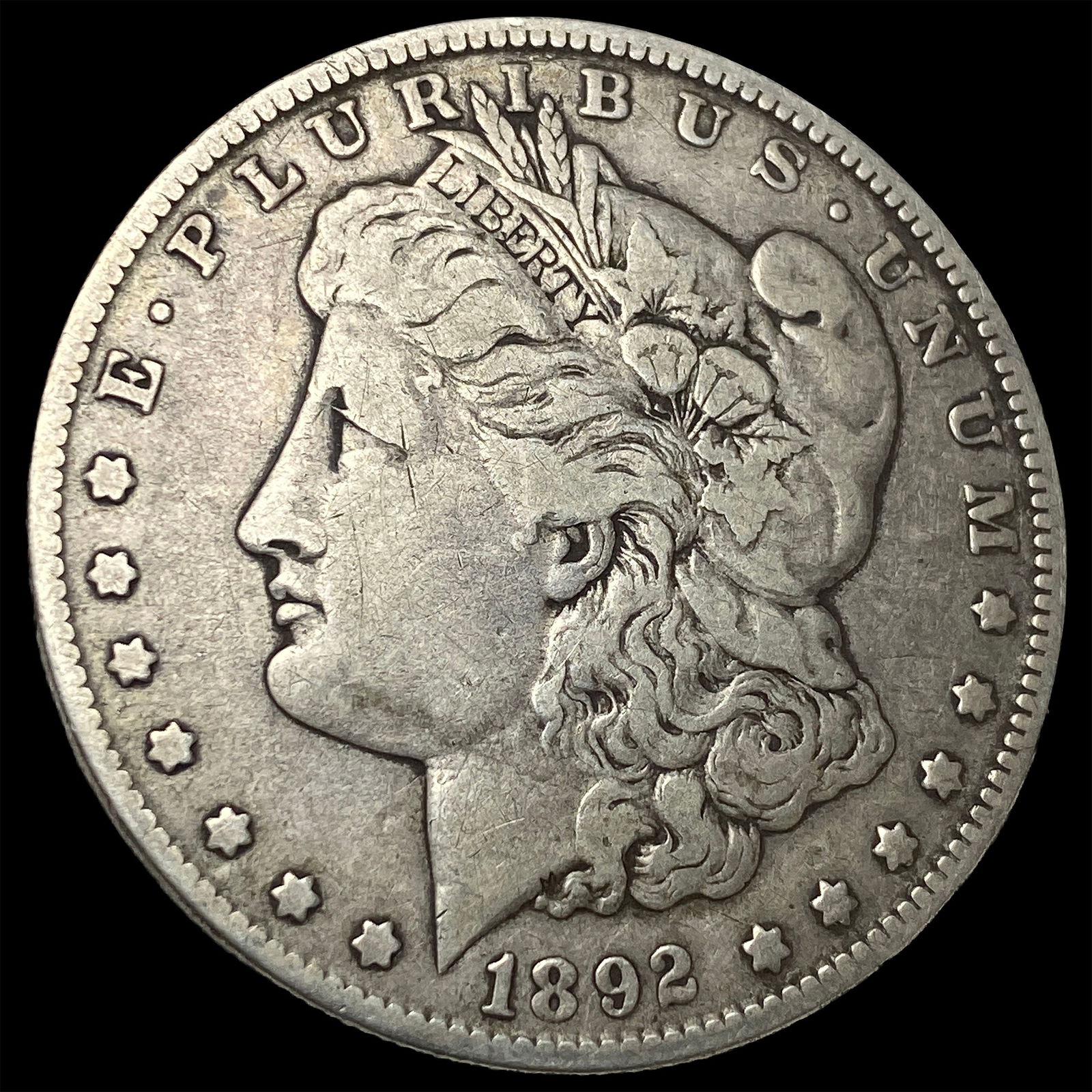 1892-O Silver Morgan Dollar LIGHTLY CIRCULATED (1 of 2)