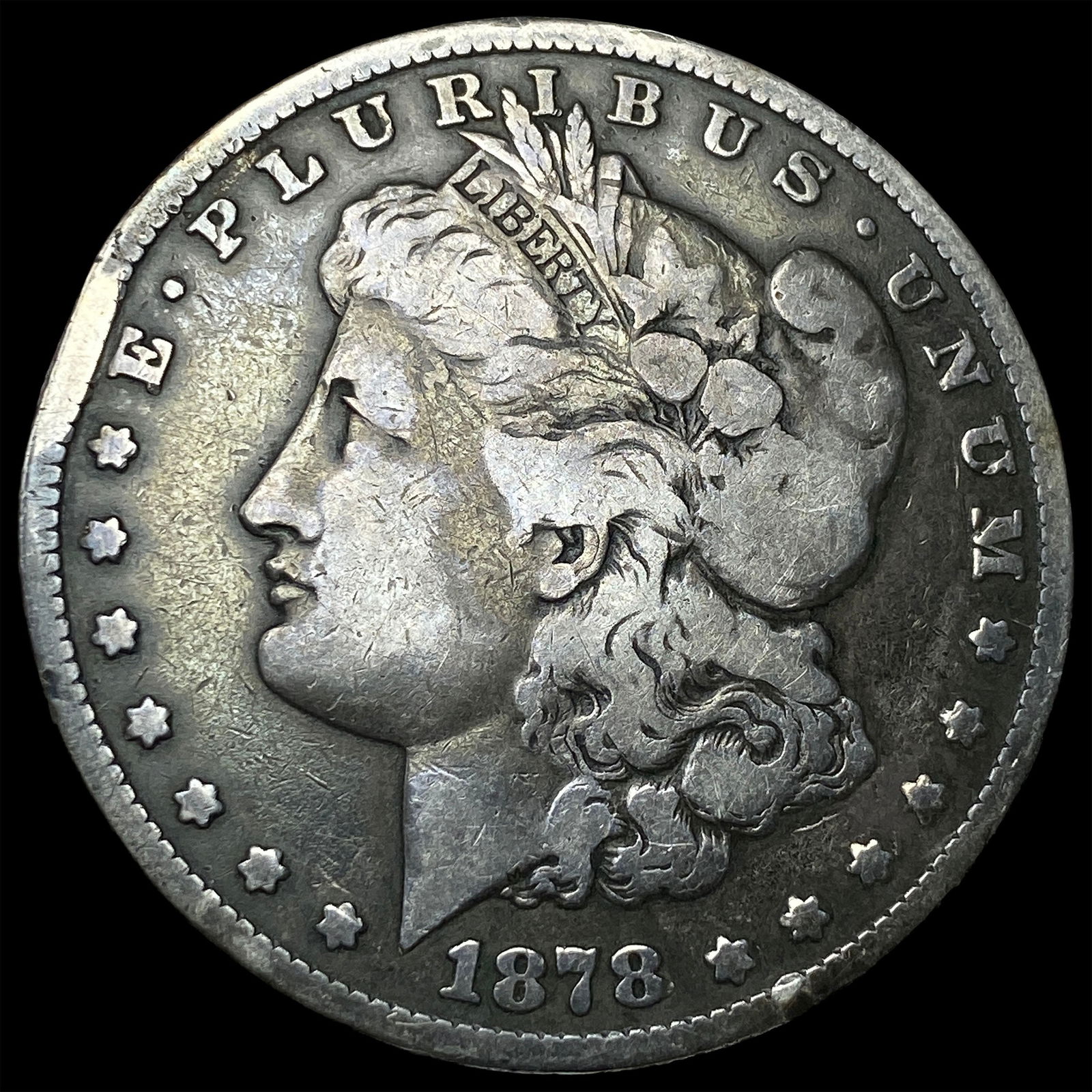 1878-CC Silver Morgan Dollar NICELY CIRCULATED: 1878-CC Silver Morgan Dollar NICELY CIRCULATED