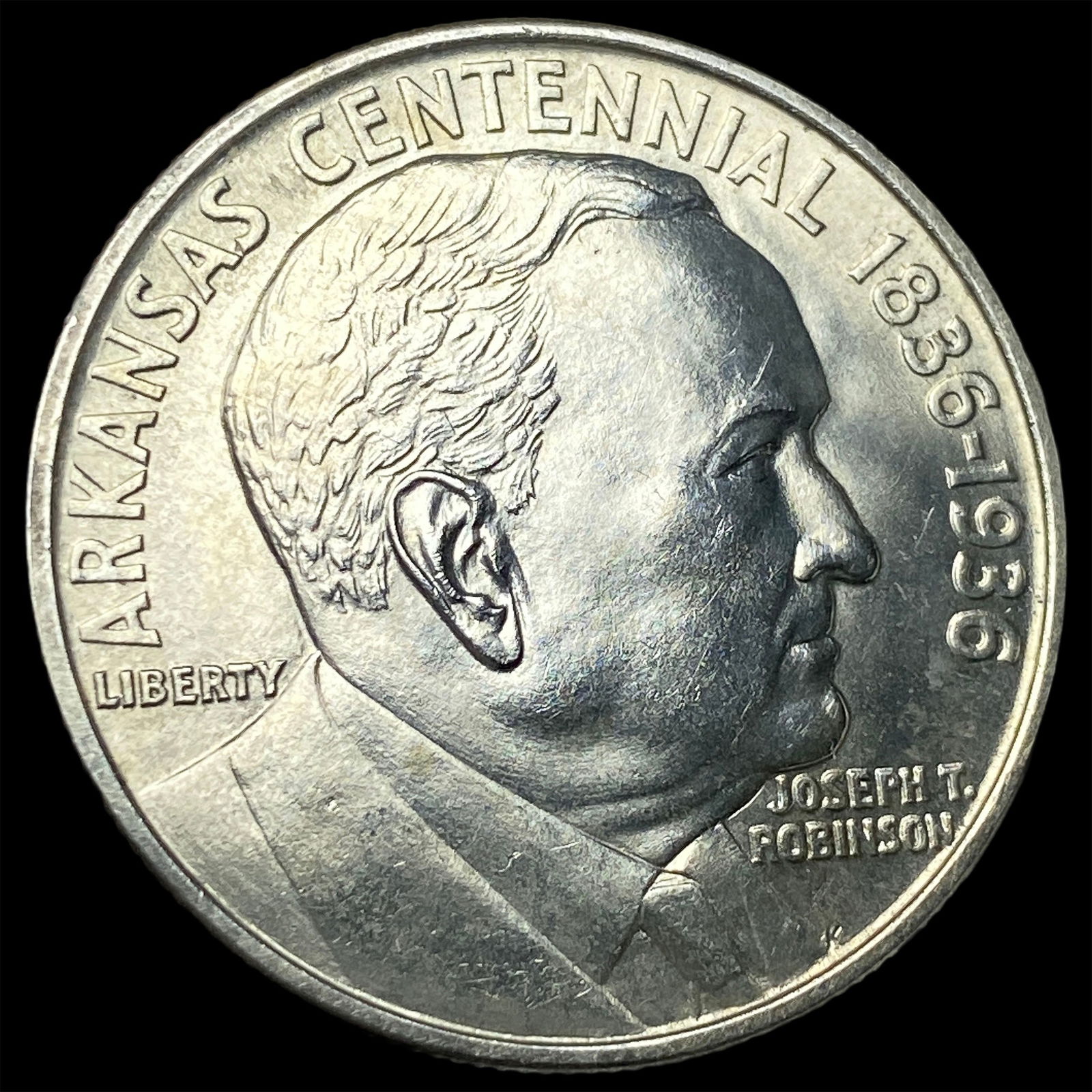 1936 Silver Arkansas Centennial Half Dollar UNCIRCULATED: 1936 Silver Arkansas Centennial Half Dollar UNCIRCULATED