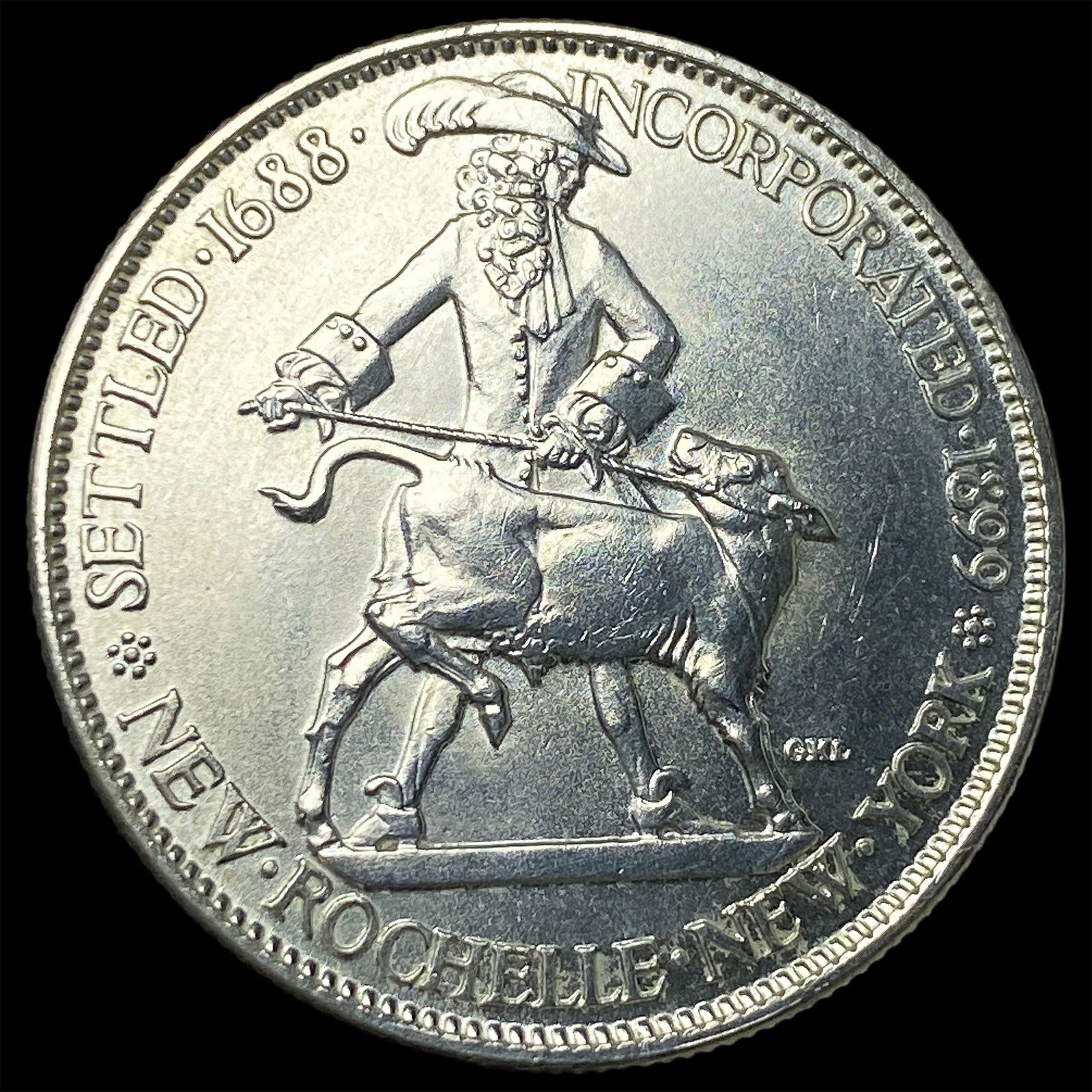 1938 Silver New Rochelle Half Dollar UNCIRCULATED: 1938 Silver New Rochelle Half Dollar UNCIRCULATED