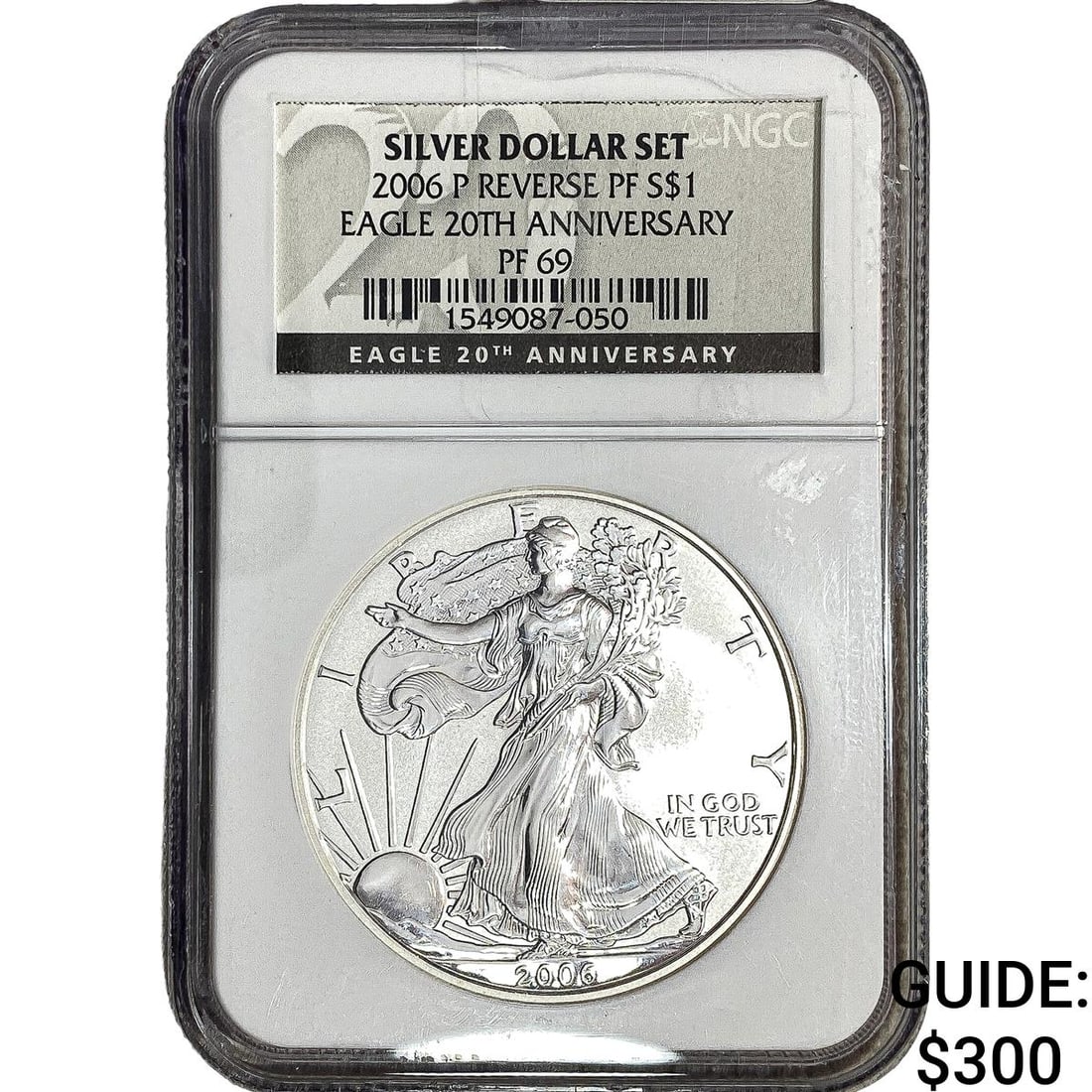 2006-P Silver Eagle NGC PF69 Rev. PF 20th Anniv. (1 of 2)