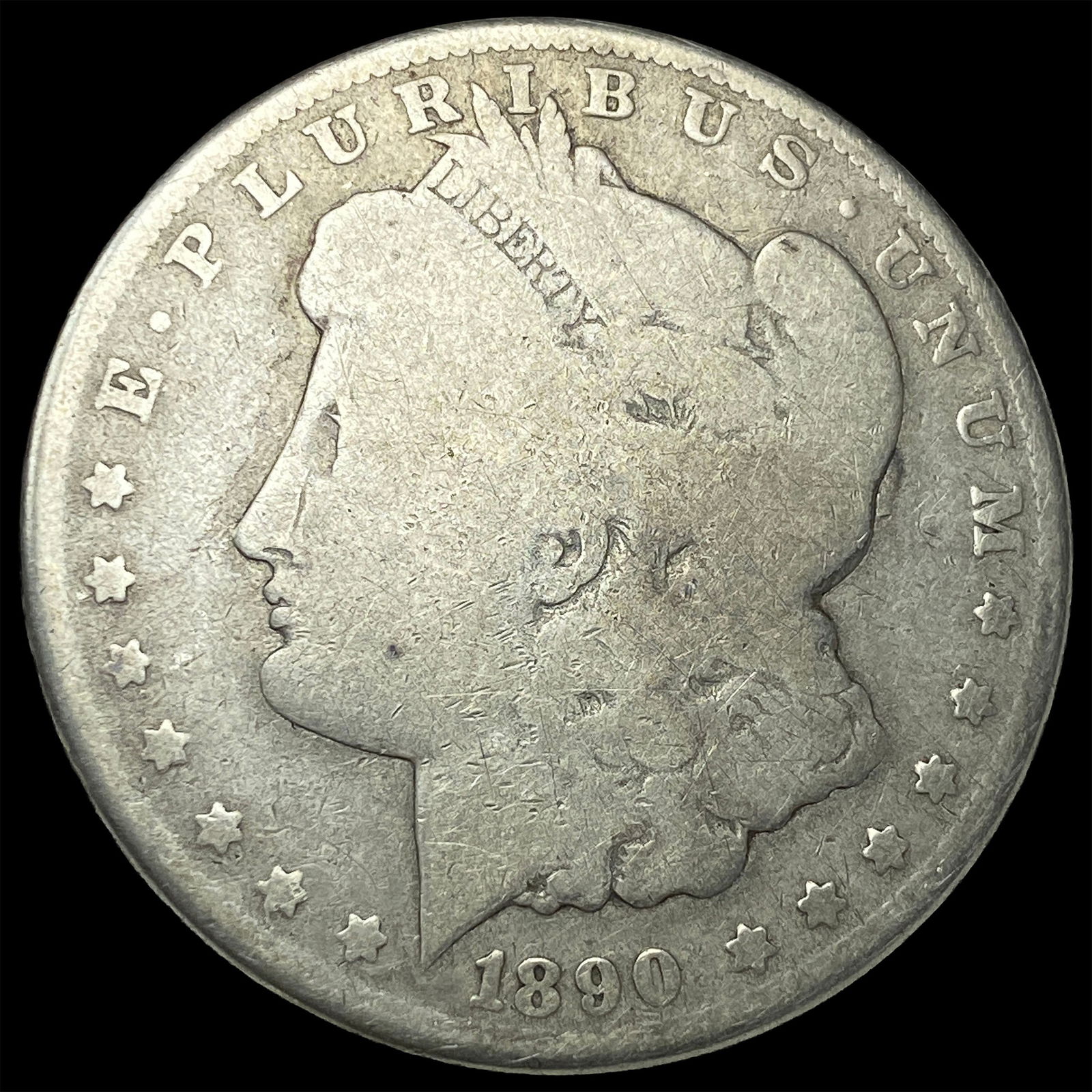 1890-CC Silver Morgan Dollar NICELY CIRCULATED: 1890-CC Silver Morgan Dollar NICELY CIRCULATED