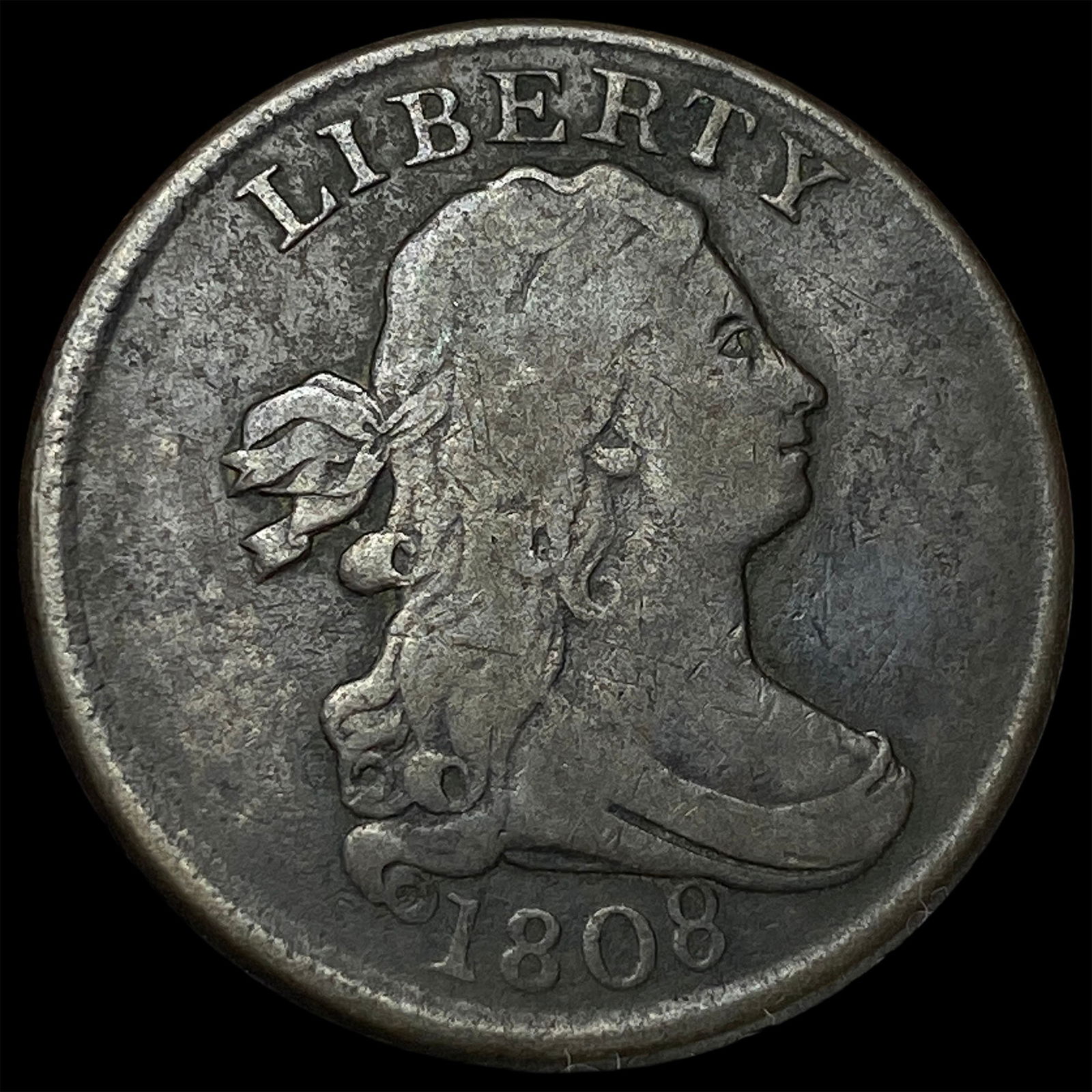 1808 Classic Head Half Cent LIGHTLY CIRCULATED: 1808 Classic Head Half Cent LIGHTLY CIRCULATED
