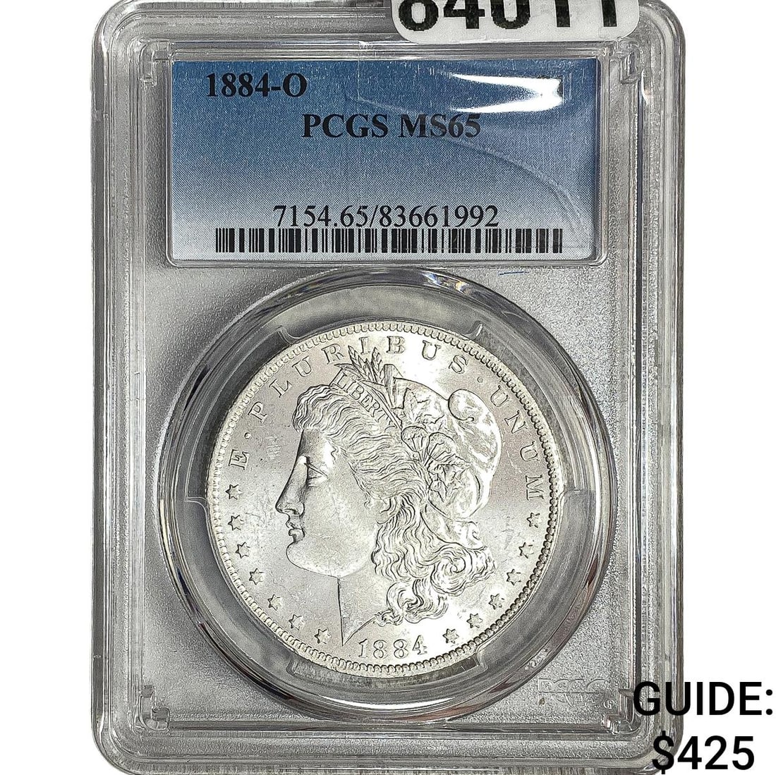 1884-O Morgan Silver Dollar PCGS MS65: 1884-O Morgan Silver Dollar PCGS MS65