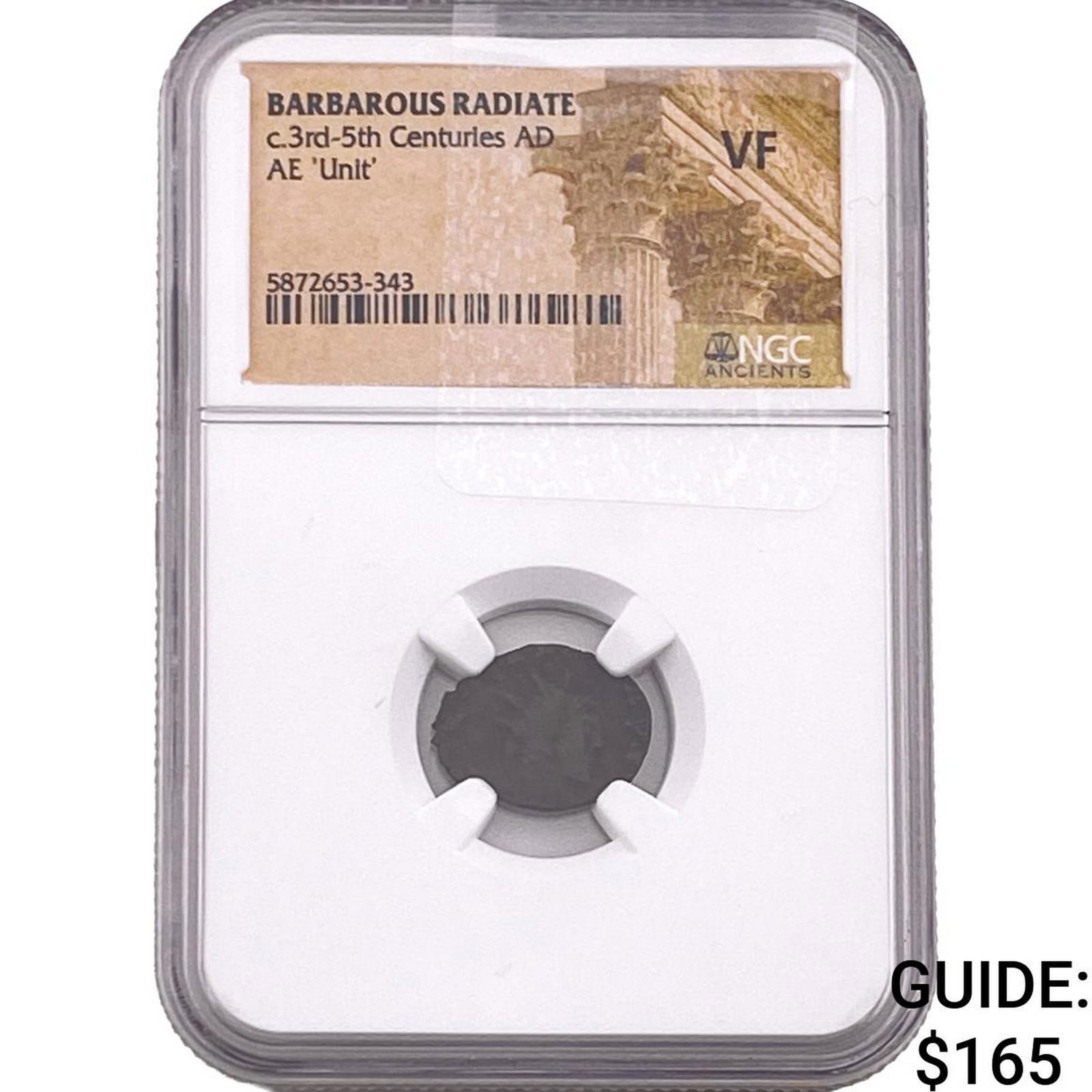 Barbarous Radiate 3rd-5th Cent AD Bronze Unit VF: Barbarous Radiate 3rd-5th Cent AD Bronze Unit VF