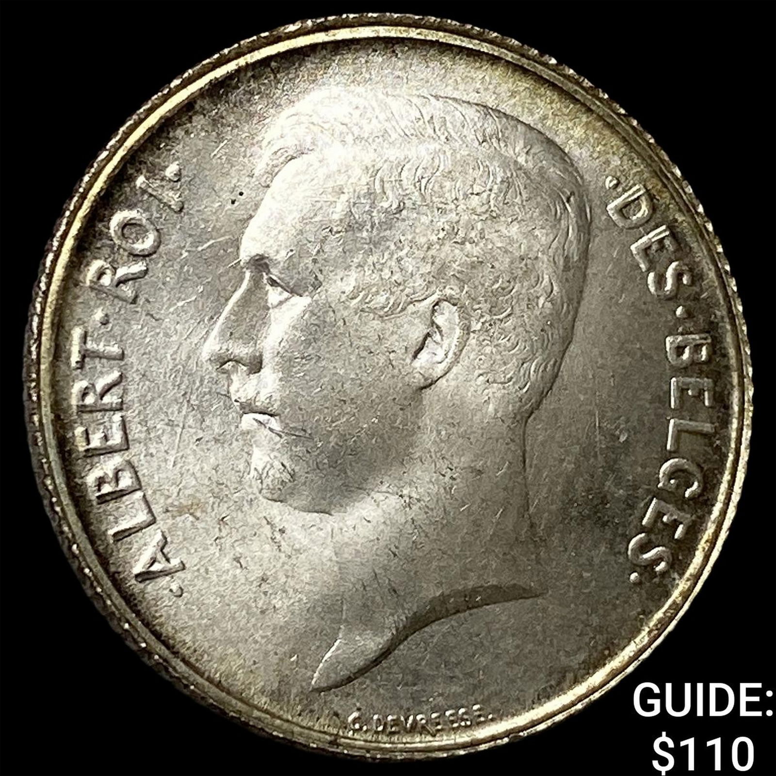 1910 France Silver 1 Franc UNCIRCULATED: 1910 France Silver 1 Franc UNCIRCULATED