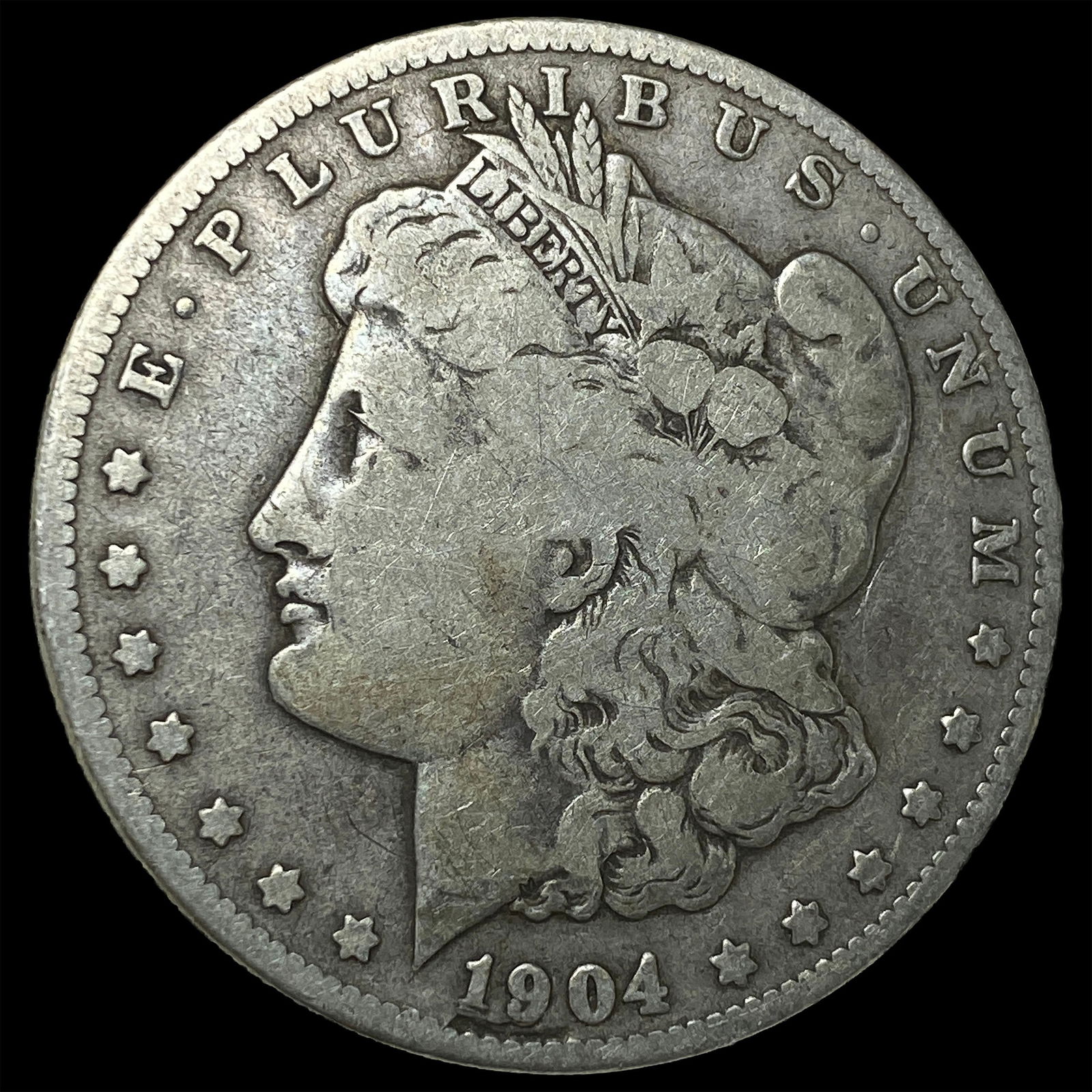 1904-S Silver Morgan Dollar NICELY CIRCULATED: 1904-S Silver Morgan Dollar NICELY CIRCULATED