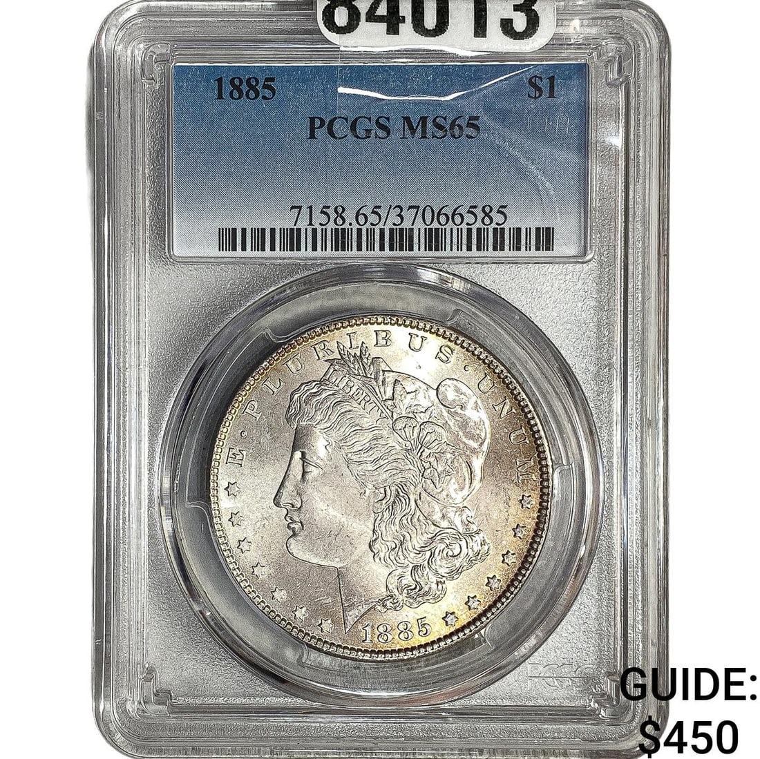 1885 Morgan Silver Dollar PCGS MS65: 1885 Morgan Silver Dollar PCGS MS65