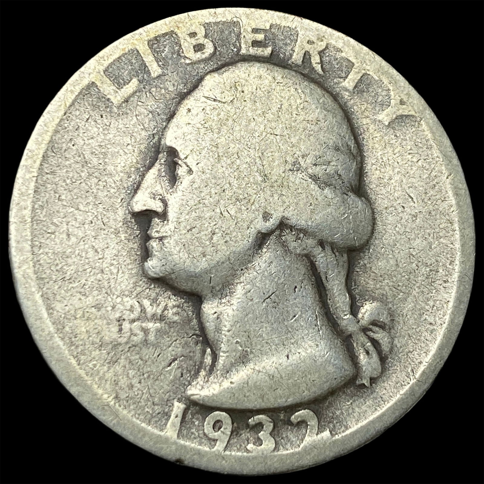 1932-D Silver Washington Quarter NICELY CIRCULATED (1 of 2)