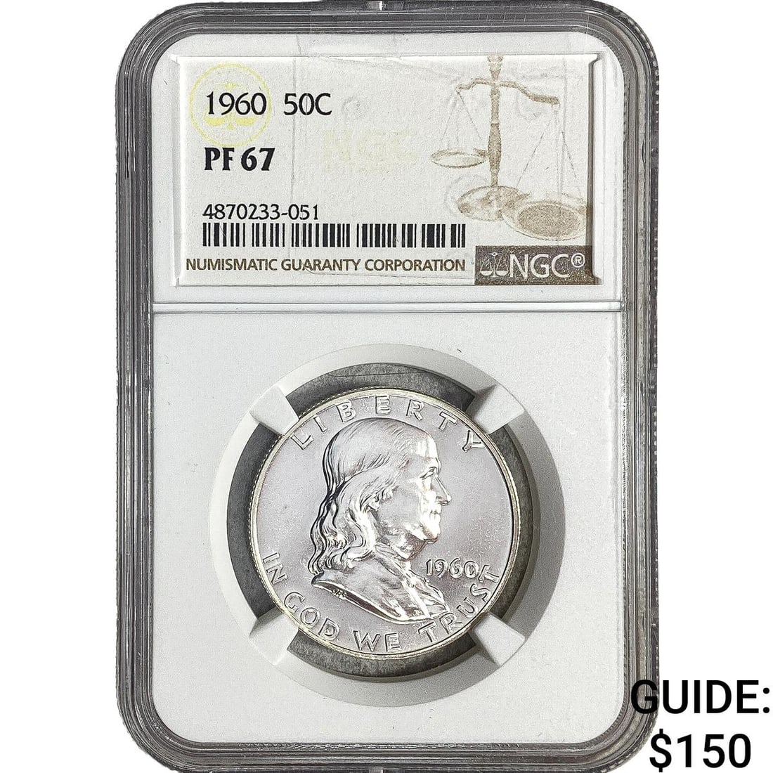 1960 Franklin Half Dollar NGC PF67 (1 of 2)