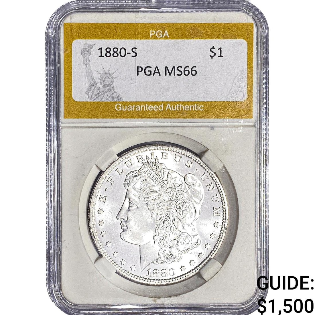 1880-S Morgan Silver Dollar PGA MS66 (1 of 2)