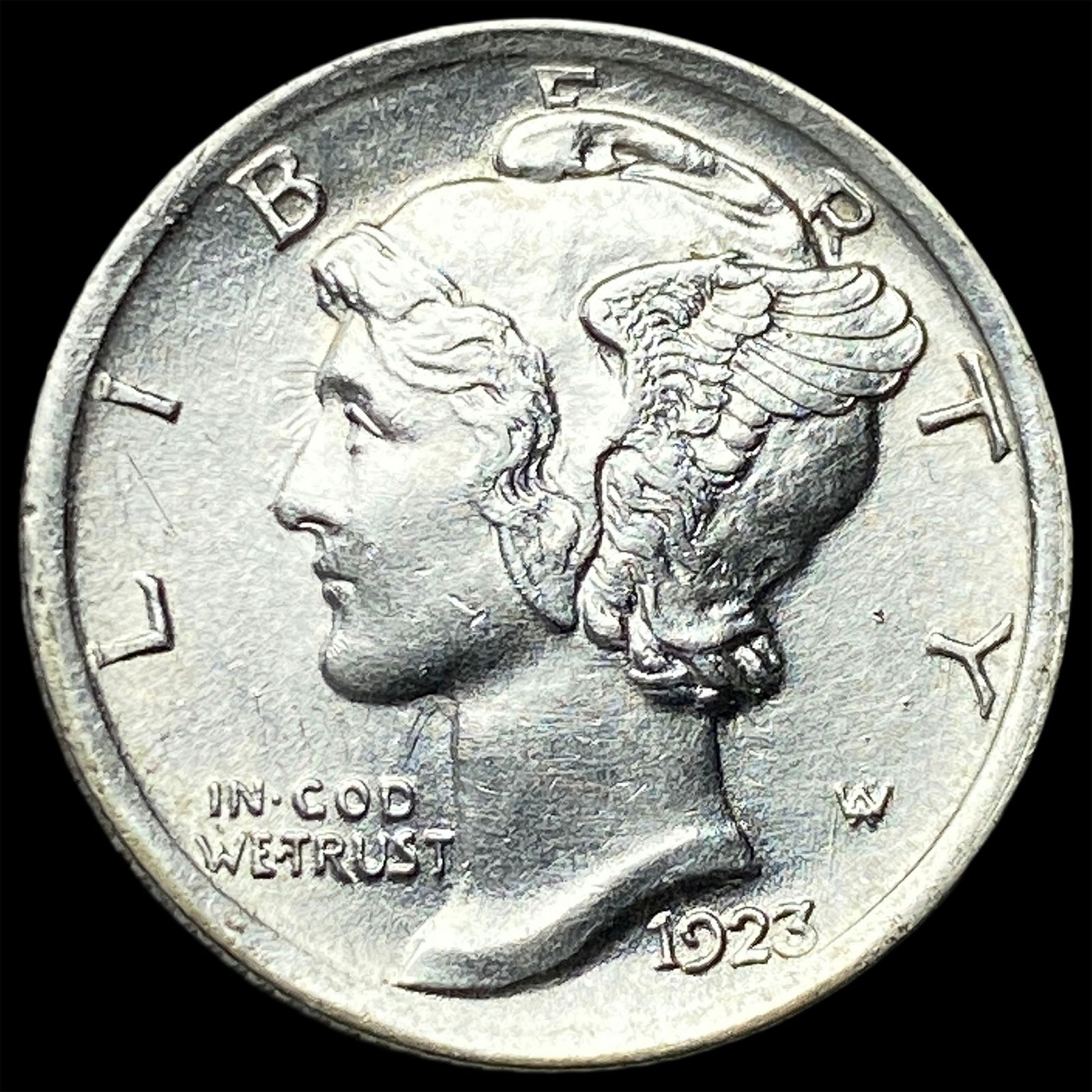 1923 Silver Mercury Dime UNCIRCULATED: 1923 Silver Mercury Dime UNCIRCULATED