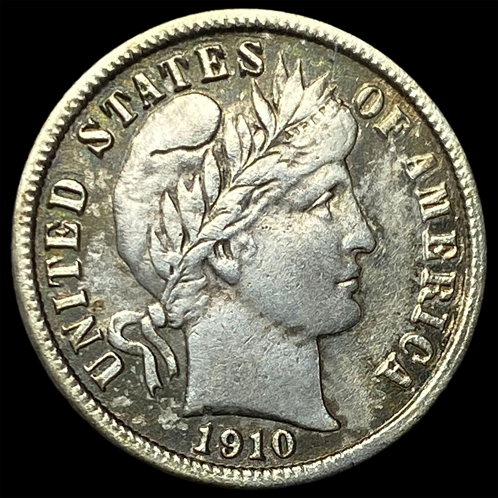 1910 Barber Dime NEARLY UNCIRCULATED (1 of 2)