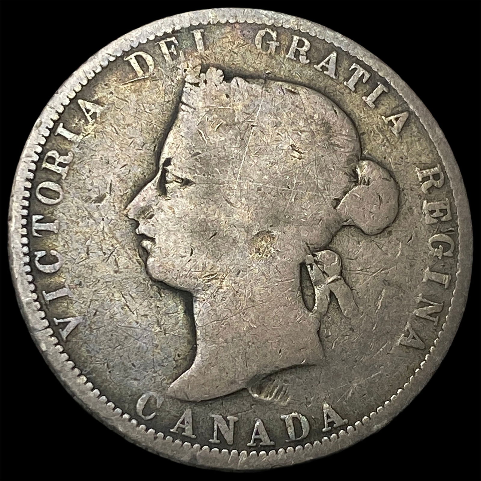 1885 Canada Silver 25 Cents NICELY CIRCULATED (1 of 2)